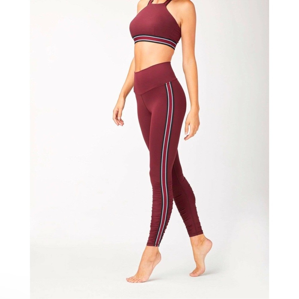 Michi Speed High Rise Full Length leggings Rouge Wine S